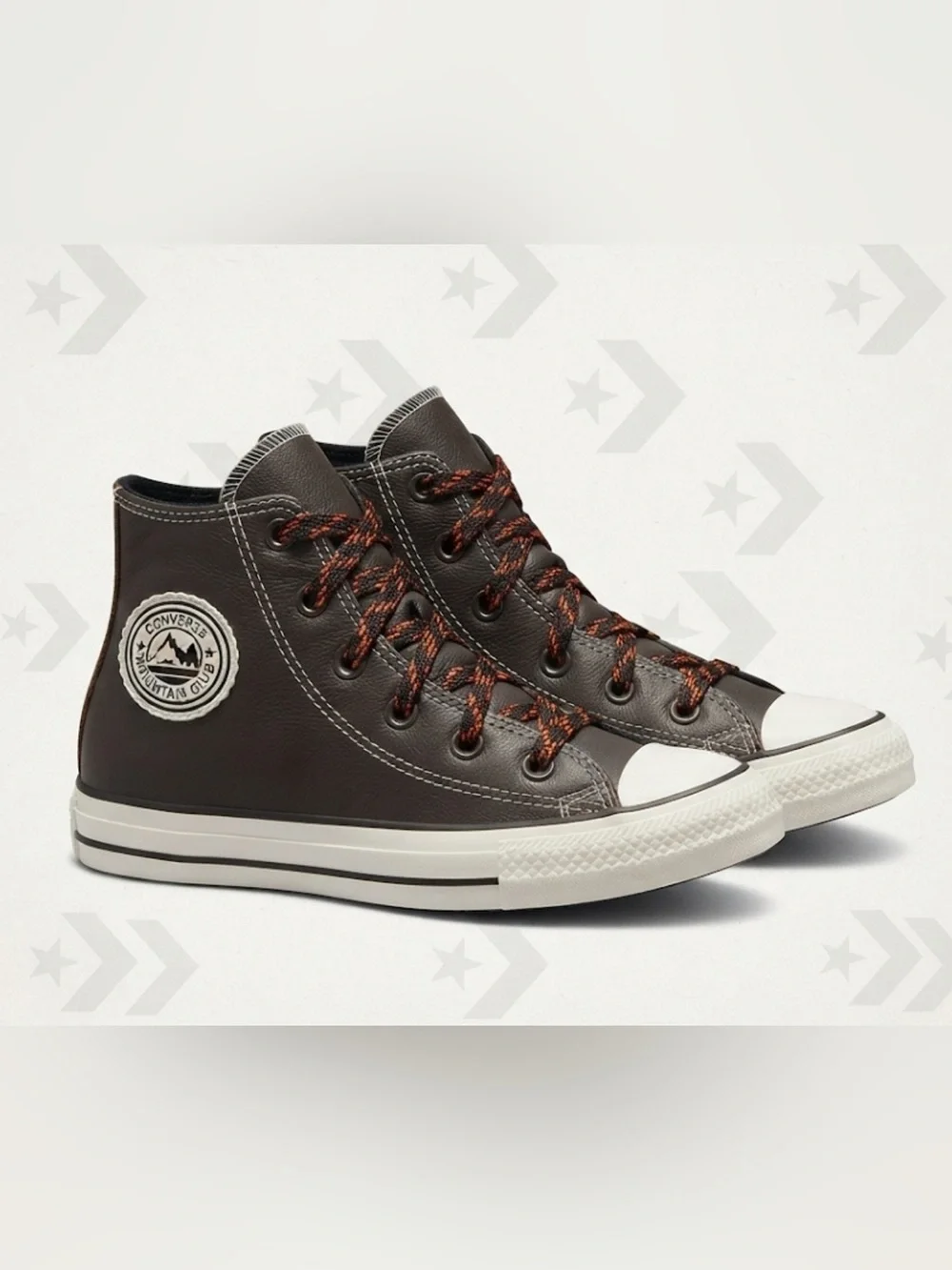 Authentic Converse designer little boys leather high tops sneakers sz 11